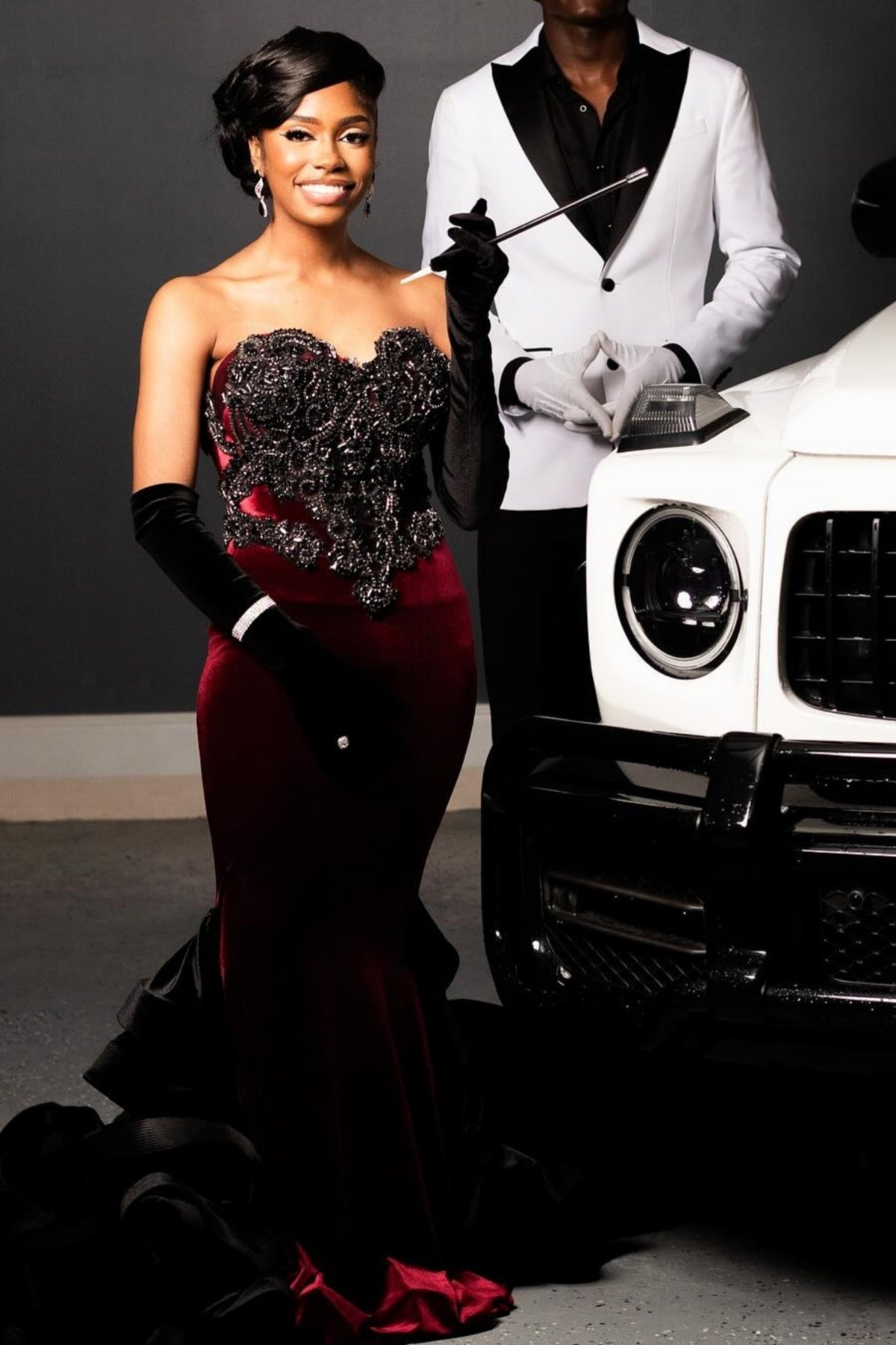 Serious Burgundy Sweetheart Beadings Velvet Puffy Layers Prom Dresses