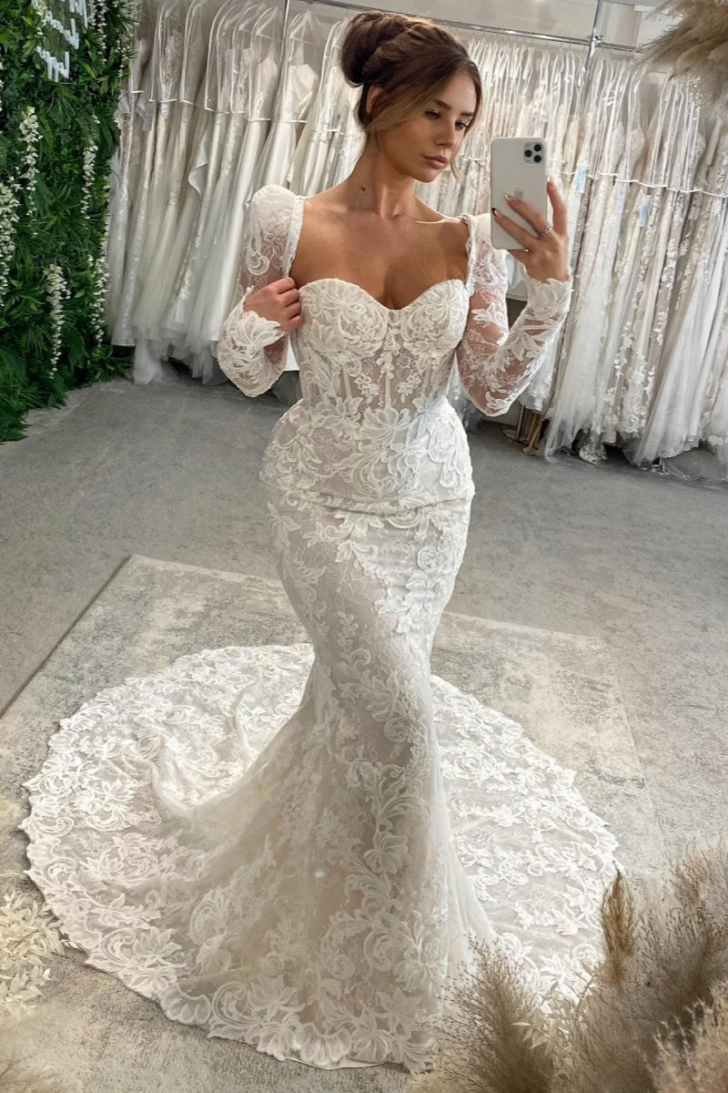 Intellectuality Strapless Lace Mermaid Wedding Dresses With Waistcoat