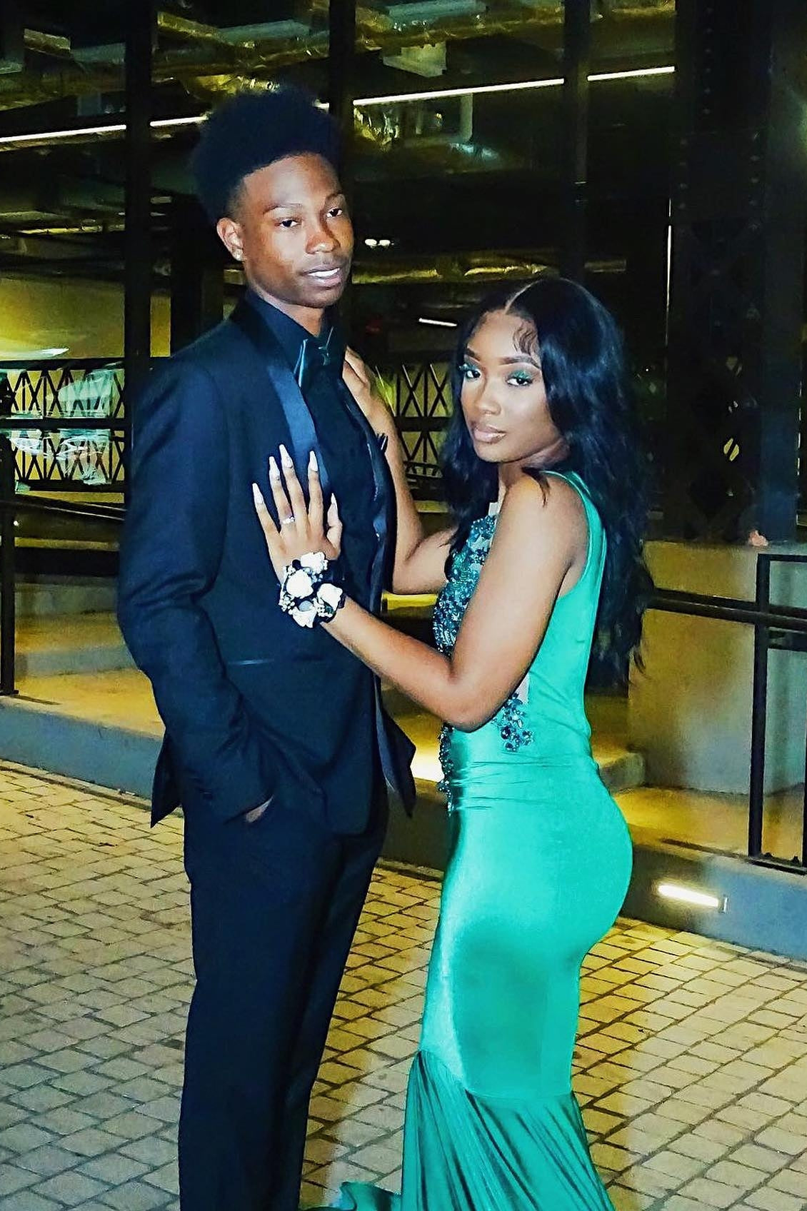 Beautiful Teal Jewel Beadings Mermaid Prom Dresses