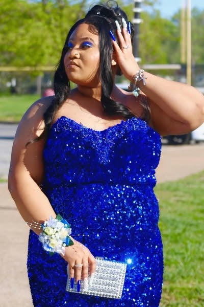 Fashion Royal Blue Sparkle Sequins Mermaid Prom Dresses
