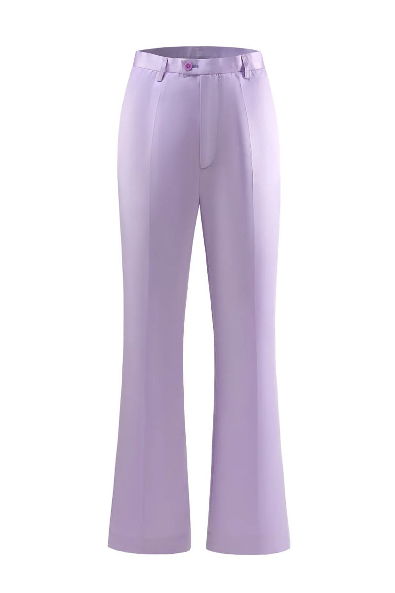 Fashion Lilac Peaked Lapel Double Breasted Women Suits