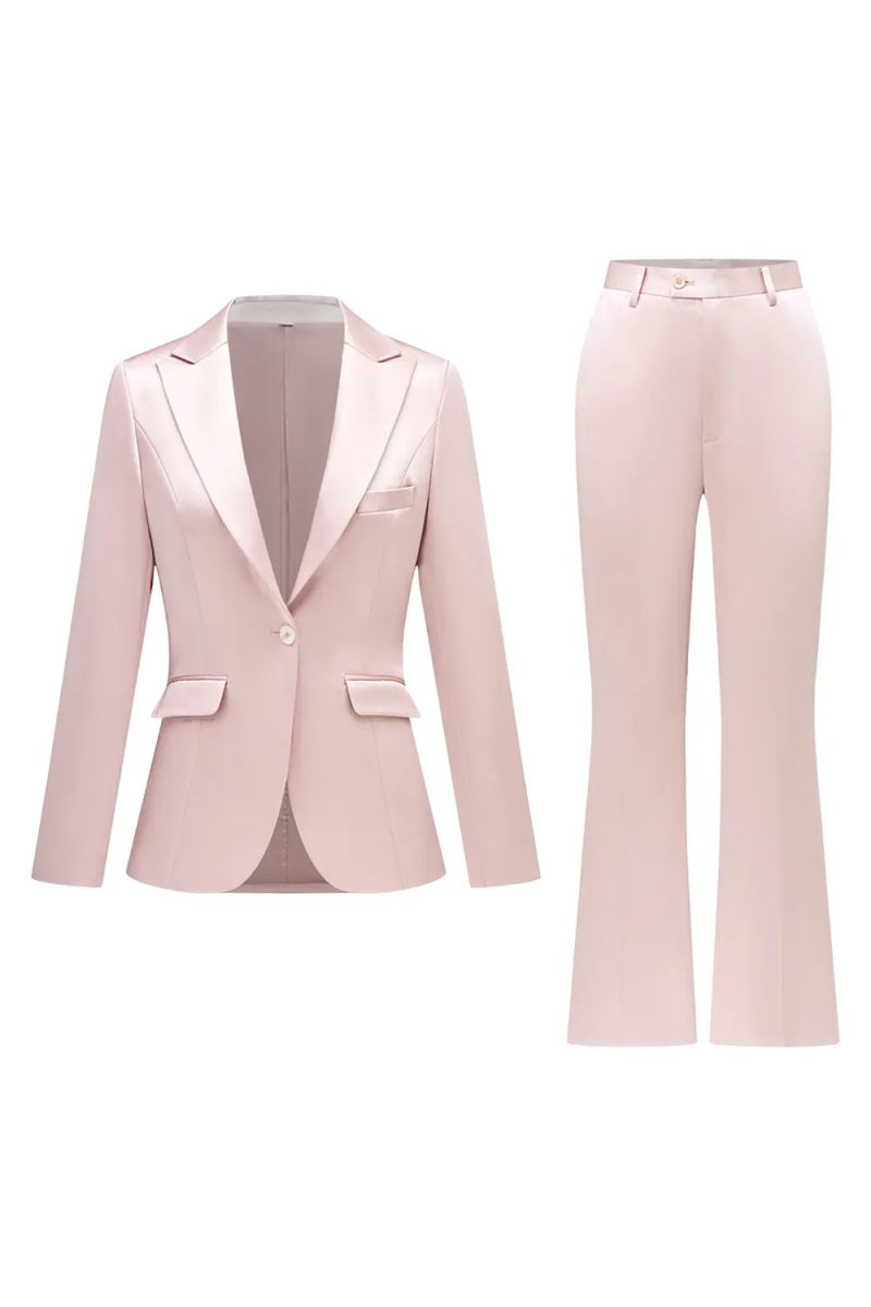 New Arrival Pink Peaked Lapel Women Suits For Prom