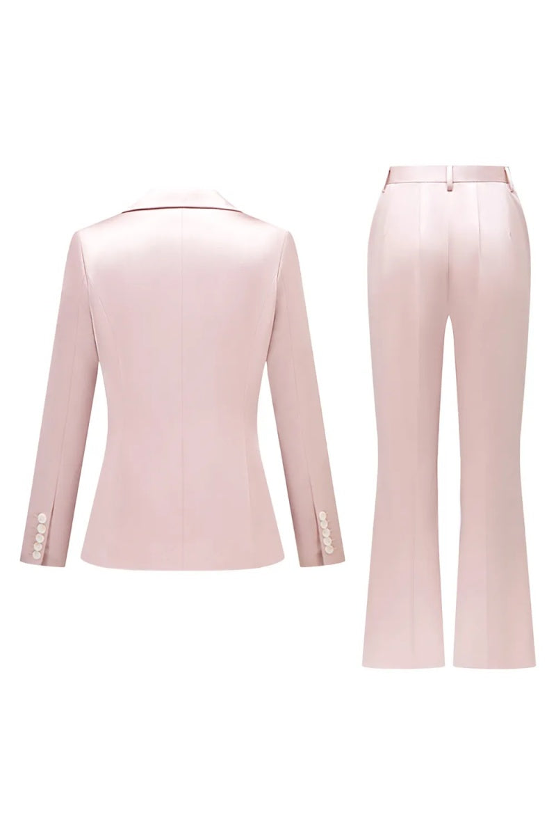 New Arrival Pink Peaked Lapel Women Suits For Prom