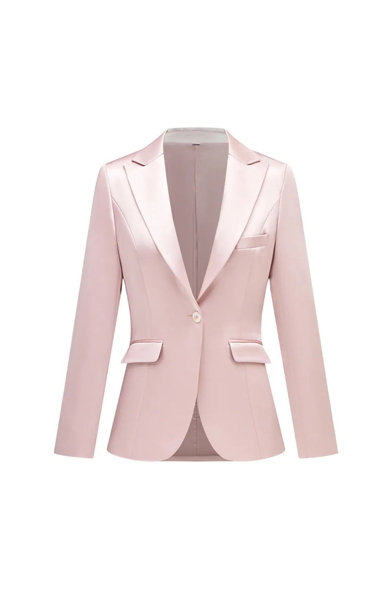 New Arrival Pink Peaked Lapel Women Suits For Prom
