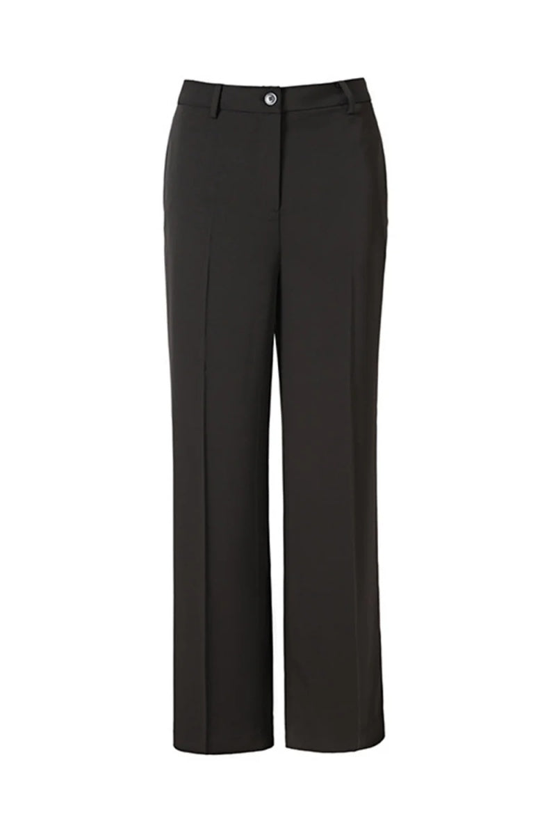 Handsome Black Peaked Lapel Double Breasted Women Suits
