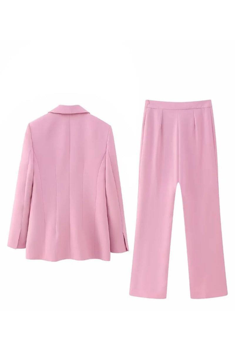Gentle Pink Shawl Lapel Best Fitted Prom Women Suits